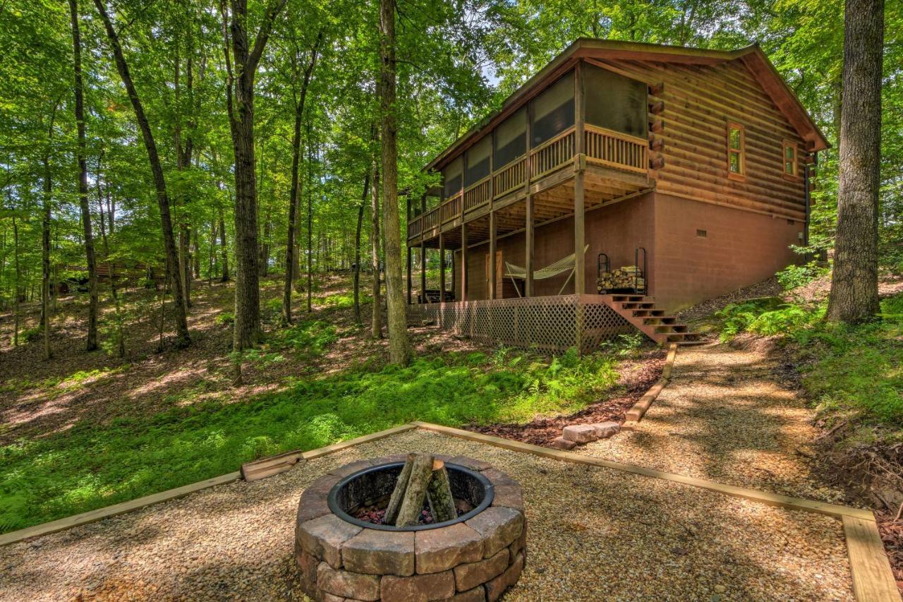 Pinot And Pine Chic Log Cabin About 5 Mi To Blue Ridge Exteriör bild