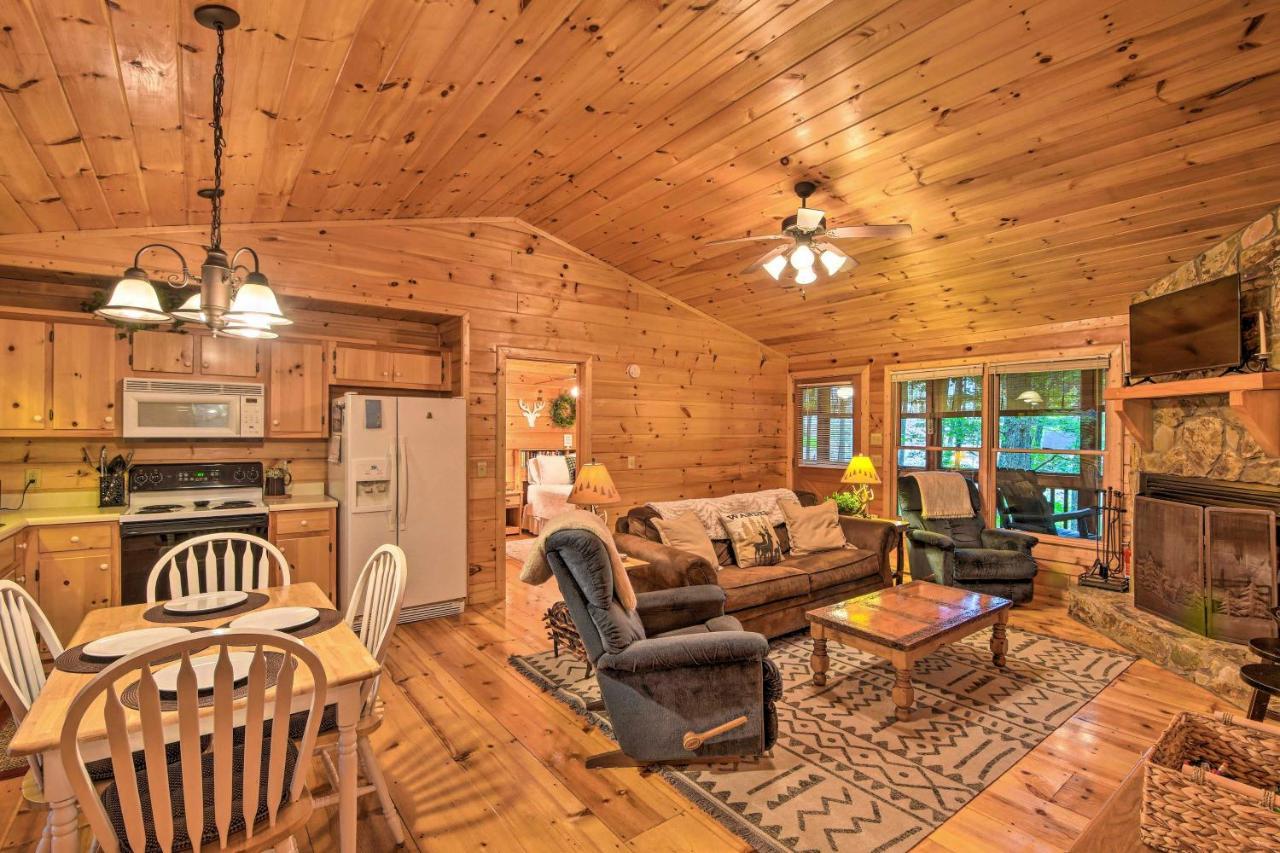 Pinot And Pine Chic Log Cabin About 5 Mi To Blue Ridge Exteriör bild